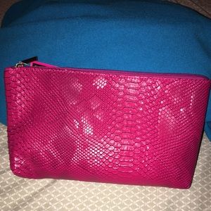 Hot Pink Reptile look Clutch